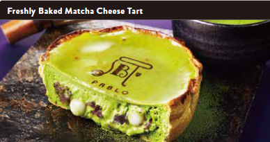 Freshly Baked Macha Cheese Tart